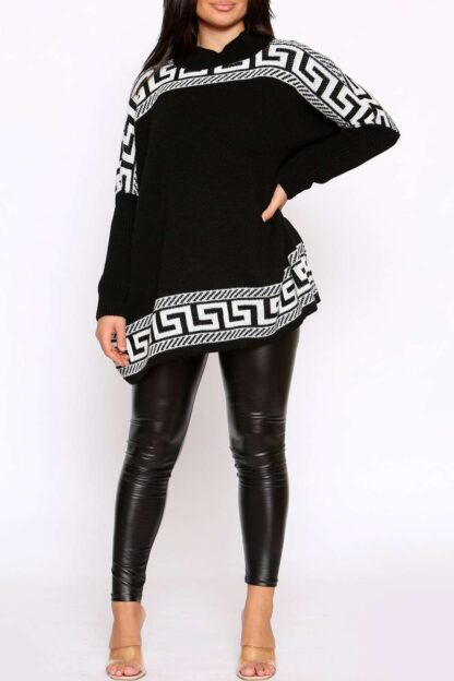 High Neck Knitted Oversized Jumper - Image 5