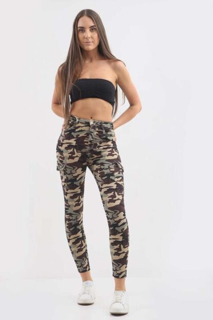 Camouflage Combat Denim Jeans - Image 8