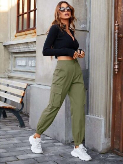 BUCKLE CARGO PANTS