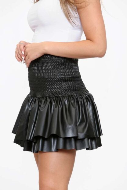 Gathered Waist Mini Skirt - Image 3