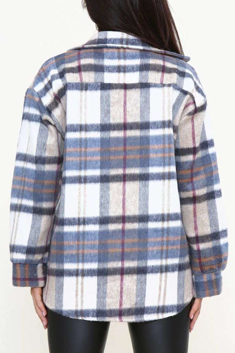 Oversized Check Shacket - Image 13