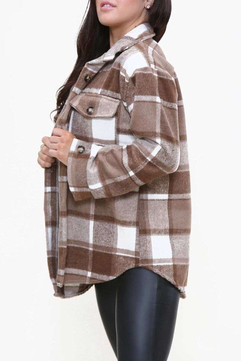 Oversized Check Shacket - Image 8