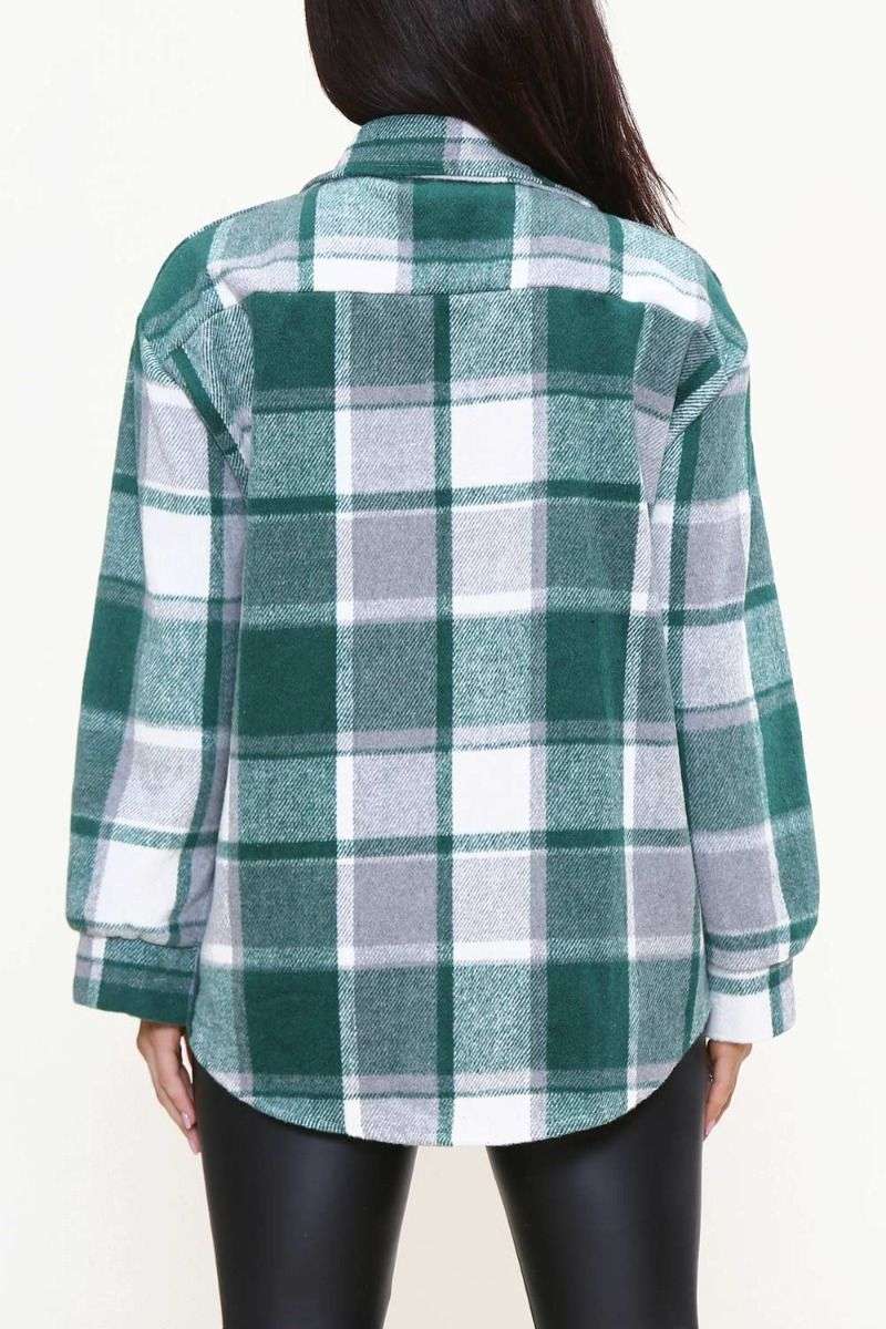 Oversized Check Shacket - Image 12
