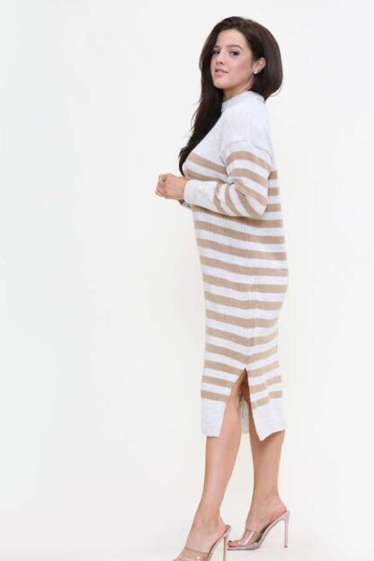Striped Midi Jumper Dress - Image 12