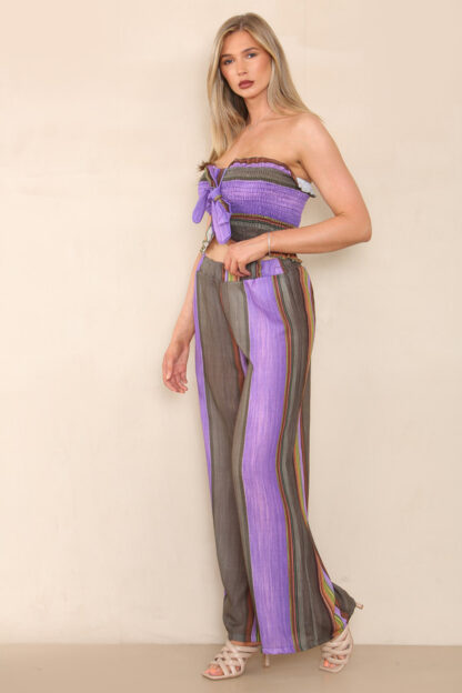 Stylish Sheer Top and Trousers Co-Ord Set - Image 2