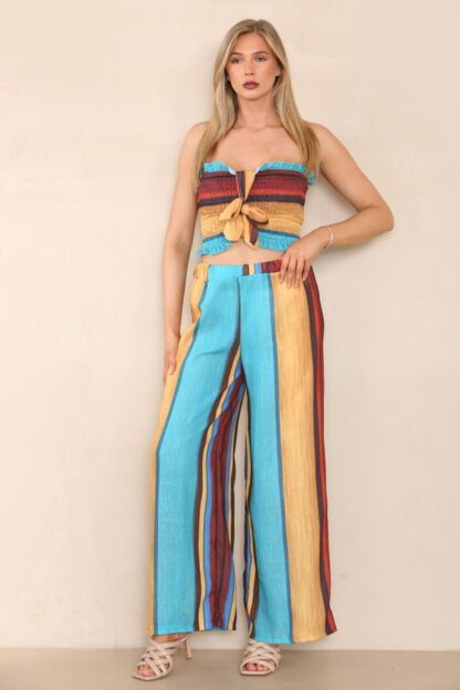 Stylish Sheer Top and Trousers Co-Ord Set - Image 4